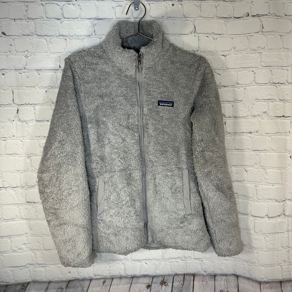 Patagonia Los Gatos Full Zip Fleece Jacket Grey Womens Medium 25195
